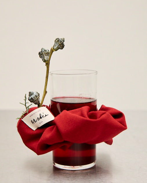 Pocket Scrunchie - Deep Red Broadway