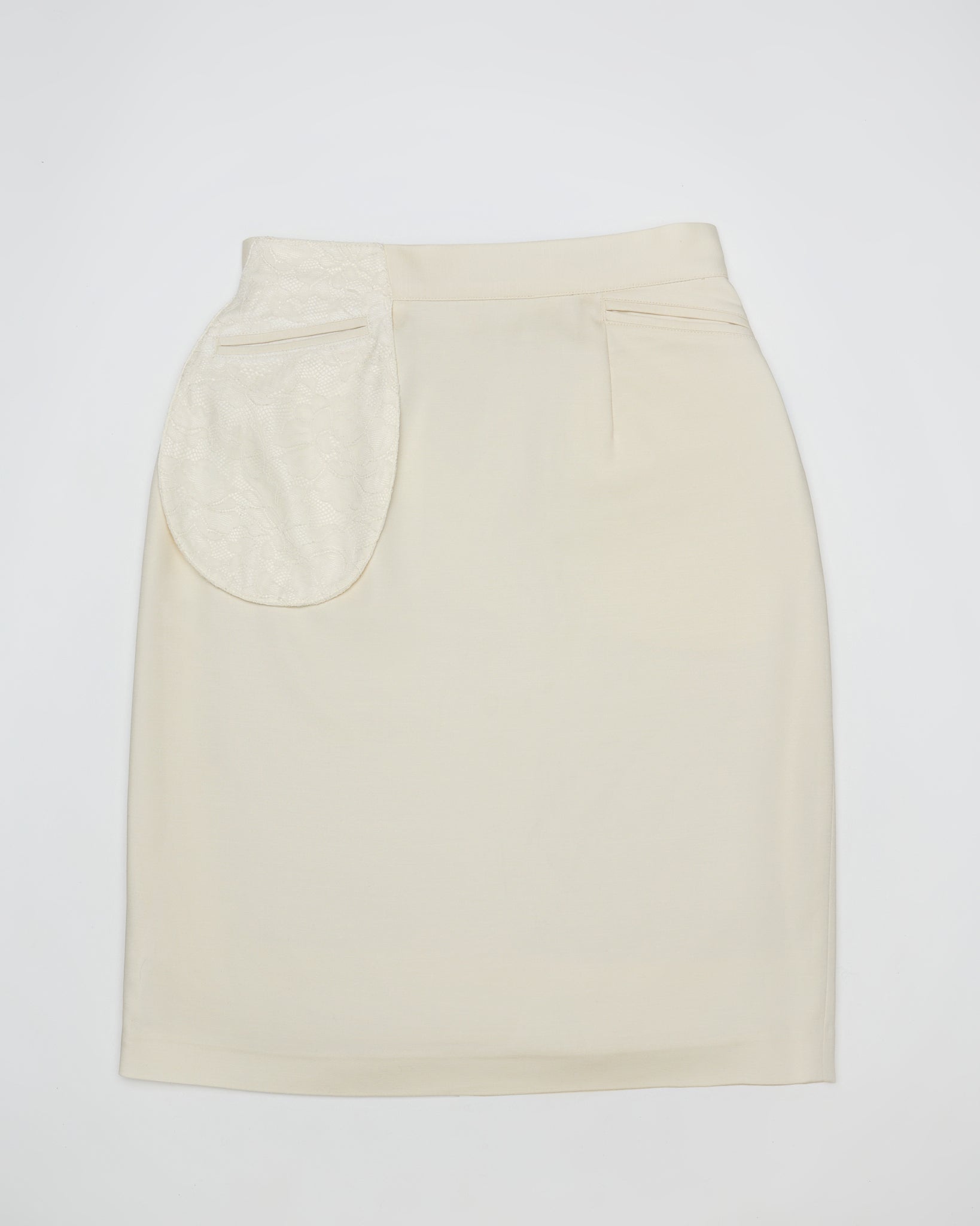 Waist Pocket Skirt - Ivory Lace