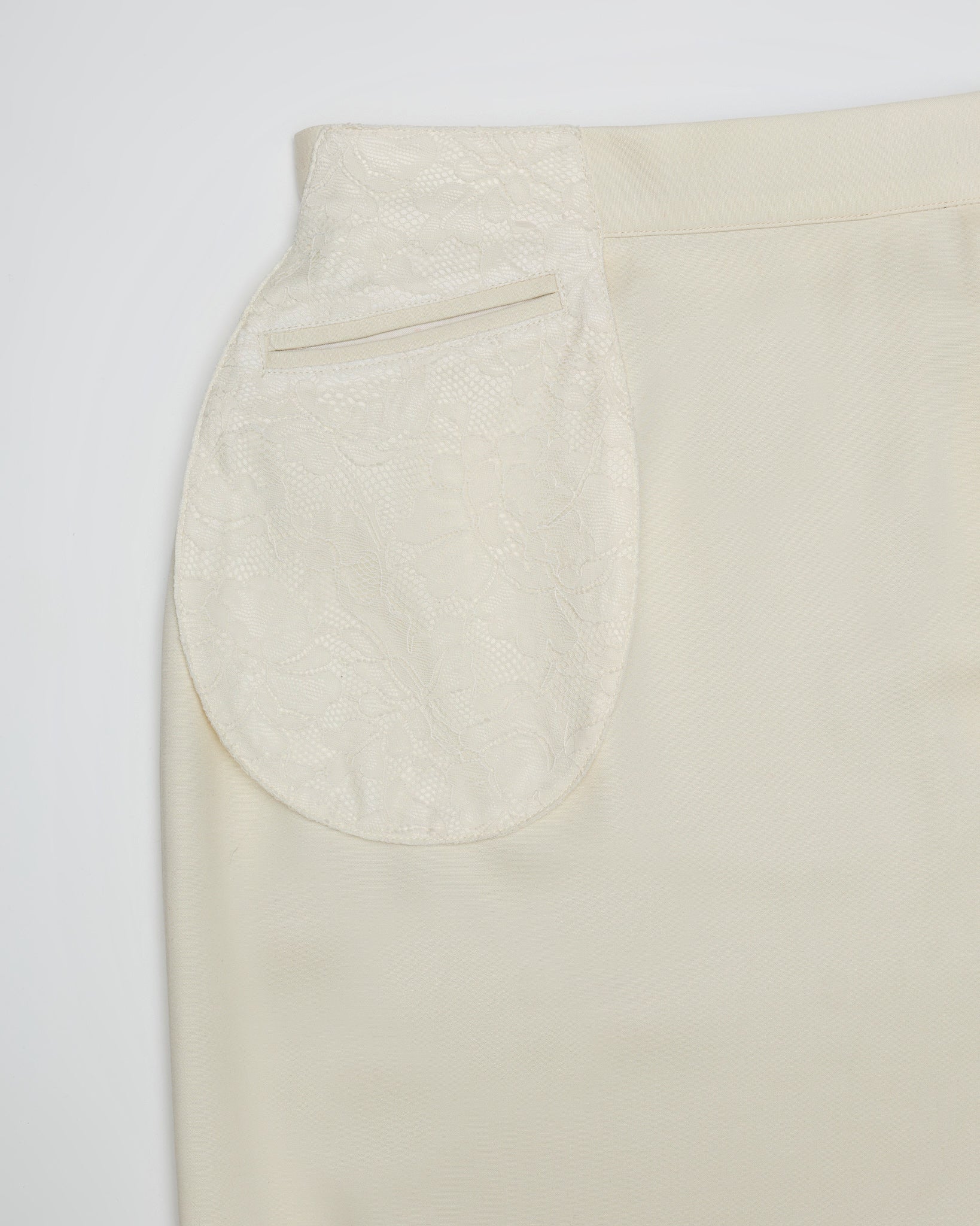 Waist Pocket Skirt - Ivory Lace