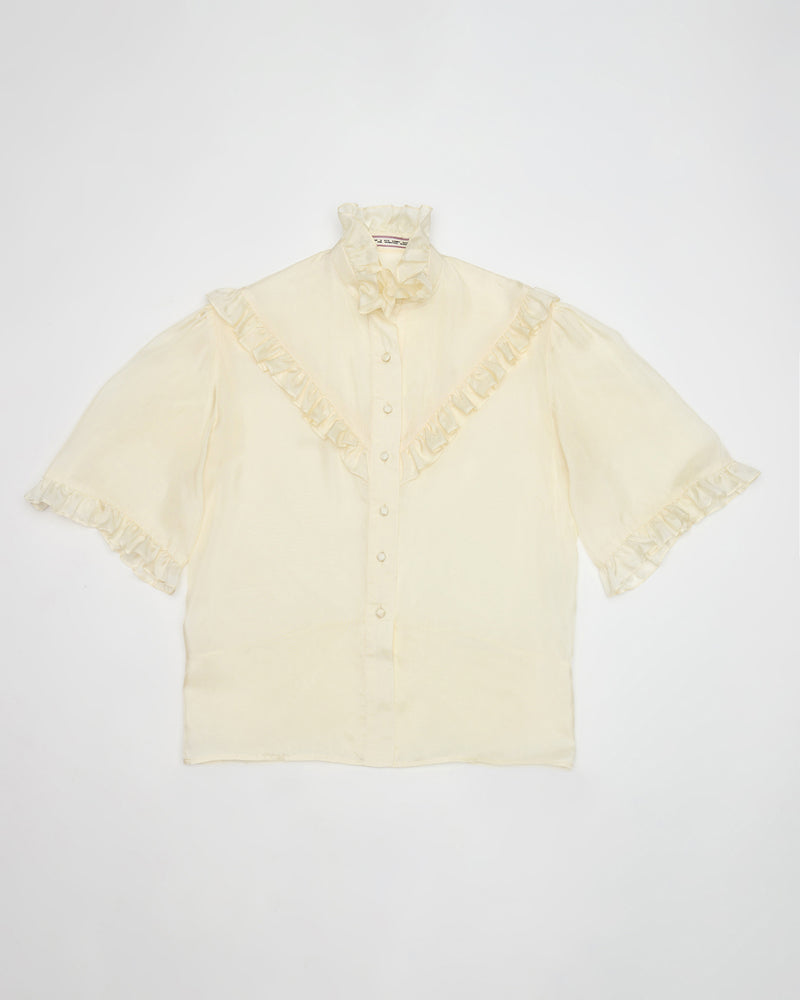 Dress Up Shirt - Ivory Silk