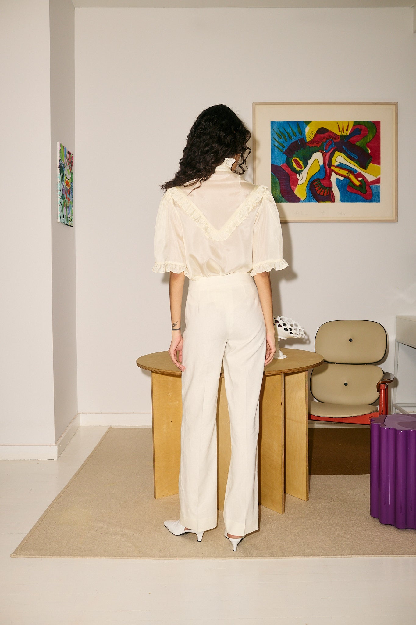 Dress Up Shirt - Ivory Silk