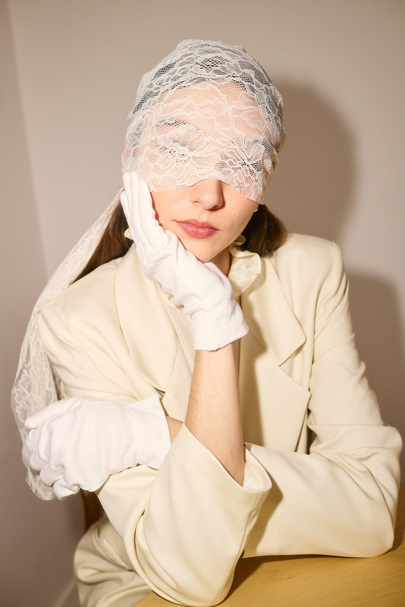 Seta Blazer - Ivory Lace